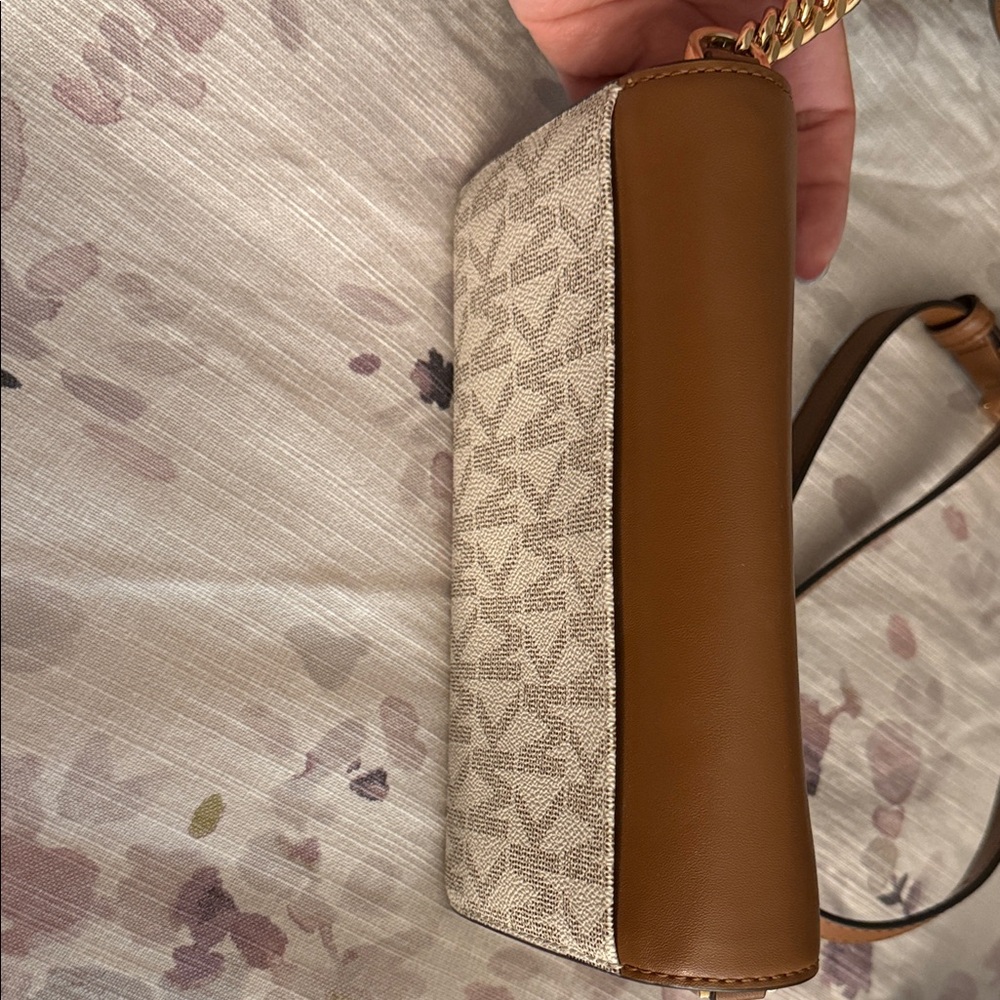 Michael Kors Brown and Cream Wallet Bag - Picture 5 of 7